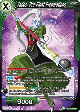 BT16-049 Vados, Pre-Fight Preparations