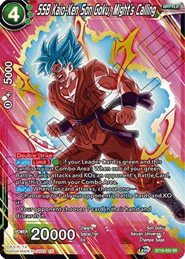 BT16-050 SSB Kaio-Ken Son Goku, Might's Calling
