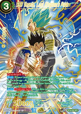 BT16-052 SSB Vegeta, Lost Kingdom's Pride (SPR)