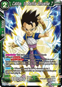 BT16-060 Cabba, to Battle Universe 7