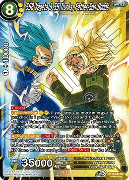 BT16-080 SSB Vegeta & SS Trunks, Father-Son Bonds