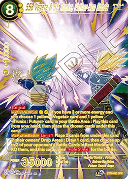 BT16-080 SSB Vegeta & SS Trunks, Father-Son Bonds (SPR)