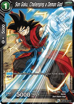 BT16-101 Son Goku, Challenging a Demon God