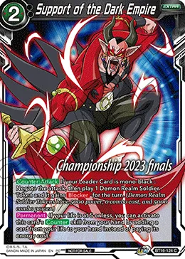 BT16-124 Support of the Dark Empire (Promo)