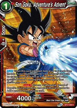 BT17-008 Son Goku, Adventure's Advent