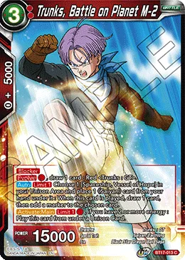 BT17-013 Trunks, Battle on Planet M-2