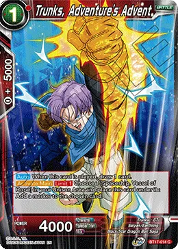 BT17-014 Trunks, Adventure's Advent