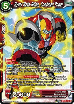 BT17-018 Hyper Meta-Rilldo, Combined Power