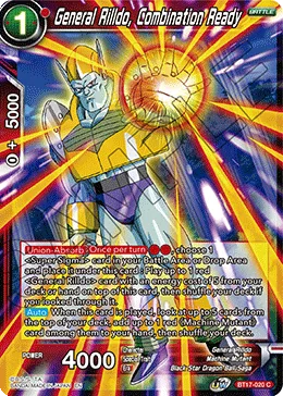 BT17-020 General Rilldo, Combination Ready