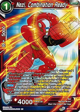 BT17-023 Nezi, Combination Ready