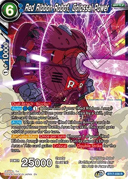 BT17-038 Red Ribbon Robot, Colossal Power