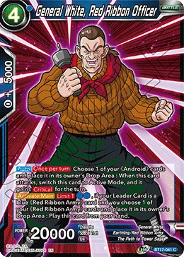 BT17-041 General White, Red Ribbon Officer