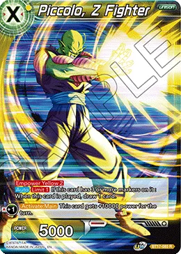 BT17-085 Piccolo, Z Fighter