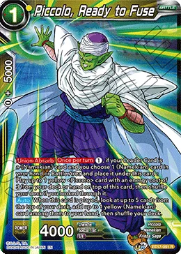 BT17-091 Piccolo, Ready to Fuse