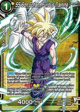 BT17-095 SS Son Gohan, Furious Training