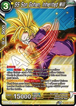 BT17-096 SS Son Gohan, Inherited Will