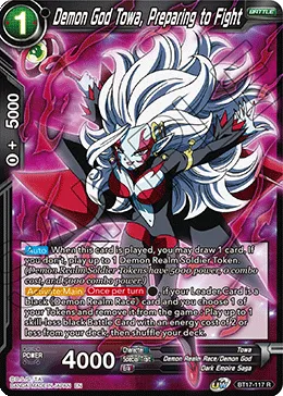 BT17-117 Demon God Towa, Preparing to Fight