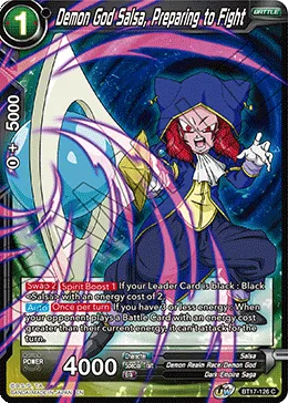 BT17-126 Demon God Salsa, Preparing to Fight