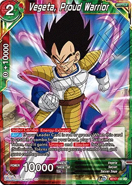 BT17-132 Vegeta, Proud Warrior