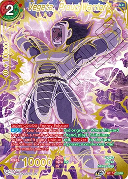 BT17-132 Vegeta, Proud Warrior (SPR)