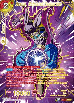 BT17-134 Beerus, Motivated Destruction (SPR)