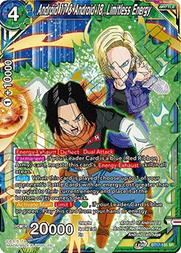 BT17-135 Android 17 & Android 18, Limitless Energy