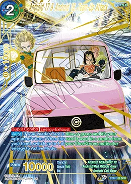 BT17-136 Android 17 & Android 18, Team-Up Attack (SPR)