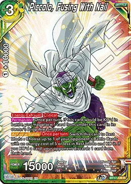 BT17-139 Piccolo, Fusing With Nail