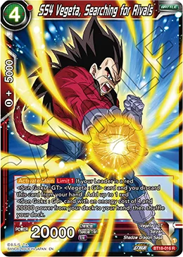 BT18-016 SS4 Vegeta, Searching for Rivals