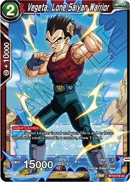 BT18-018 Vegeta, Lone Saiyan Warrior
