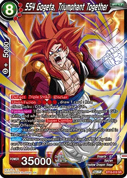 BT18-019 SS4 Gogeta, Triumphant Together