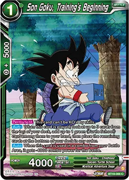 BT18-066 Son Goku, Training's Beginning