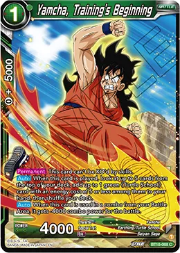 BT18-068 Yamcha, Training's Beginning