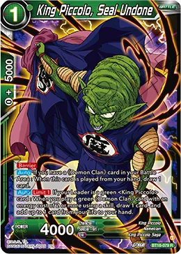 BT18-079 King Piccolo, Seal Undone