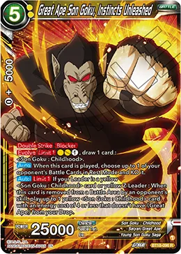 BT18-096 Great Ape Son Goku, Instincts Unleashed