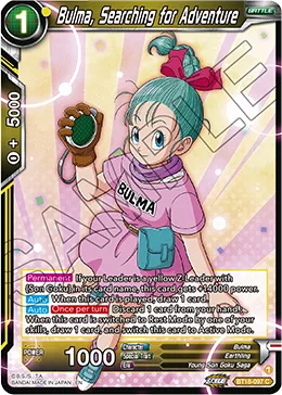 BT18-097 Bulma, Searching for Adventure