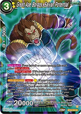 BT18-104 Great Ape Borgos, Saiyan Potential