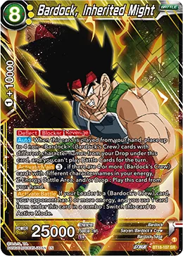 BT18-107 Bardock, Inherited Might