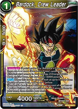 BT18-108 Bardock, Crew Leader