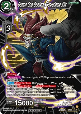 BT18-124 Demon God Demigra, Begrudging Ally