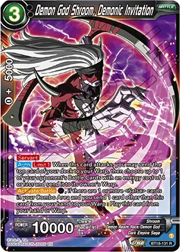 BT18-131 Demon God Shroom, Demonic Invitation