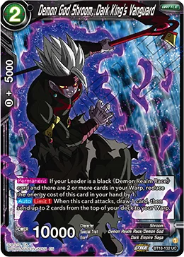 BT18-132 Demon God Shroom, Dark King's Vanguard