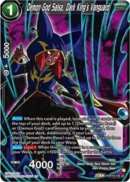 BT18-135 Demon God Salsa, Dark King's Vanguard