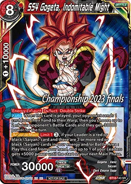 BT18-143 SS4 Gogeta, Indomitable Might (Promo)
