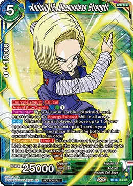 BT18-144 Android 18, Measureless Strength (Promo)