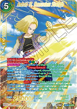 BT18-144 Android 18, Measureless Strength (SPR)
