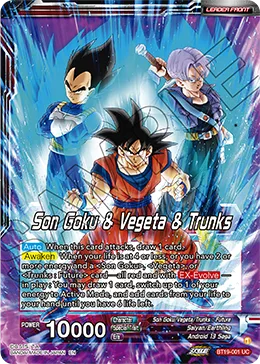 BT19-001 Son Goku & Vegeta & Trunks