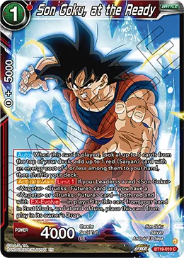 BT19-010 Son Goku, at the Ready