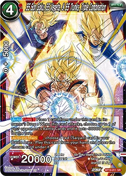 BT19-011 SS Son Goku, SS Vegeta, & SS Trunks, Triple Combination