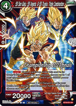 BT19-011 SS Son Goku, SS Vegeta, & SS Trunks, Triple Combination (Promo)